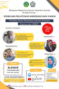 HMJ AKUNTANSI SYARIAH FSEI IAIN SYEKH NURJATI CIREBON MENGGELAR WEBINAR PELATIHAN KOPERASI DAN UMKM BERSAMA