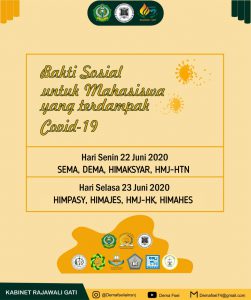ORMAWA FSEI PROUDLY PRESENT “Bakti Sosial untuk Mahasiswa yang Terdampak COVID-19”