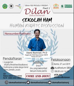 DEMA Menyelenggarakan DILAN (Diskusi Bulanan) bersama FNKSDA Cirebon dan Saung Daulat Amparan Jati.