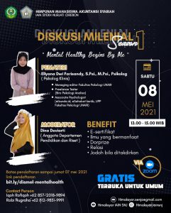 Diskusi Milenial Himpunan Mahasiswa Akuntansi Syariah (HIMAKSYAR) Season 1