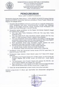 PENGUMUMAN WISUDA