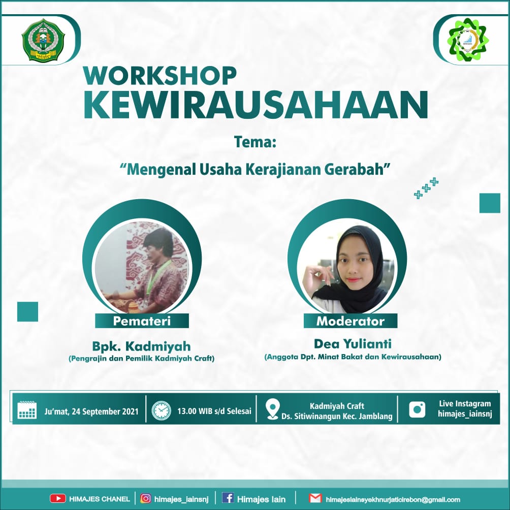 HIMAJES FSEI Menggelar Kegiatan WORKSHOP KEWIRAUSAHAAN dengan Tema "Mengenal Usaha Kerajinan Gerabah "