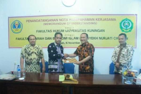 FSEI IAIN Syekh Nurjati Cirebon MoU dengan FH Universitas Kuningan