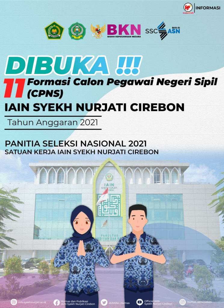 FORMASI CALON PEGAWAI NEGERI SIPIL IAIN SYEKH NURJATI CIREBON TAHUN 2021