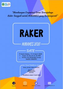 RAPAT KERJA (RAKER) ONLINE HIMPUNAN MAHASISWA JURUSAN HUKUM EKONOMI SYARI’AH (HIMAHES)