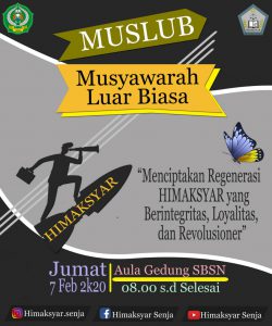 MUSYAWARAH LUAR BIASA (MUSLUB) HIMPUNAN MAHASISWA JURUSAN (HMJ) AKUNTANSI SYARI'AH FAKULTAS SYARI'AH DAN EKONOMI ISLAM