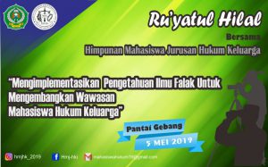 Ru'yatul Hilal Bersama Himpunan Mahasiswa Jurusan Hukum Keluarga (MHJ-HK)
