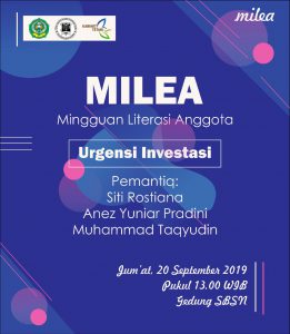 MILEA (Mingguan Literasi Anggota) DEMA Fakultas Syari'ah dan Ekonomi Islam