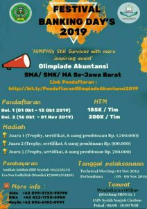 HIMPASy Fakultas Syariah dan Ekonomi Islam     Gelar Olimpiade Akuntansi Se Jawa Barat “ Festival Banking Days”
