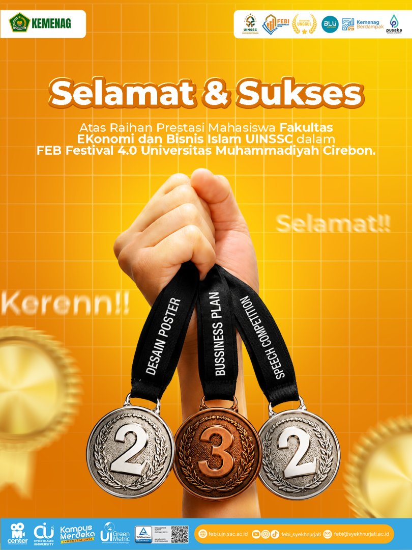 Mahasiswa FEBI UIN Siber Syekh Nurjati Cirebon Torehkan Prestasi di FEB Festival 4.0 Universitas Muhammadiyah Cirebon