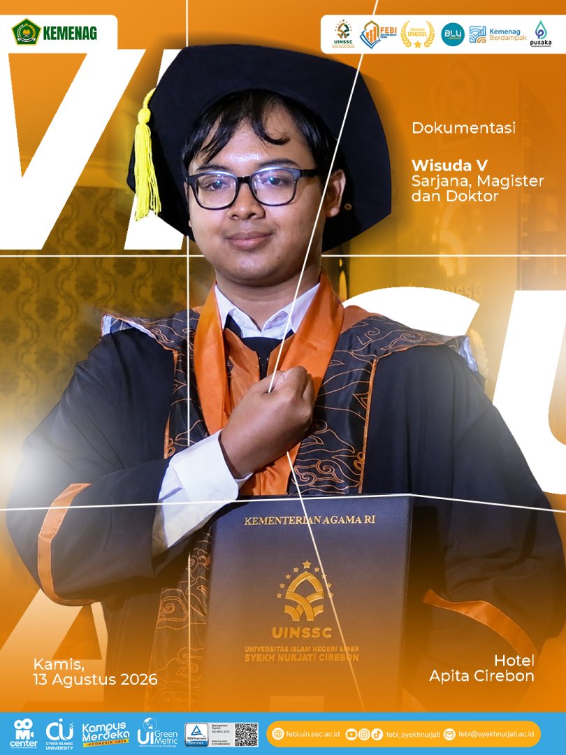 Sebanyak 419 Mahasiswa FEBI Ikuti Wisuda V UIN Siber Syekh Nurjati Cirebon