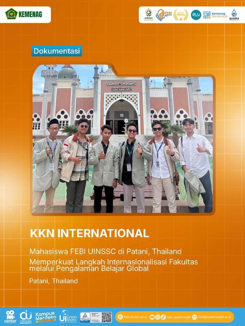Mahasiswa FEBI UINSSC Ikuti KKN International di Patani Thailand, Perkuat Langkah Internasionalisasi Fakultas