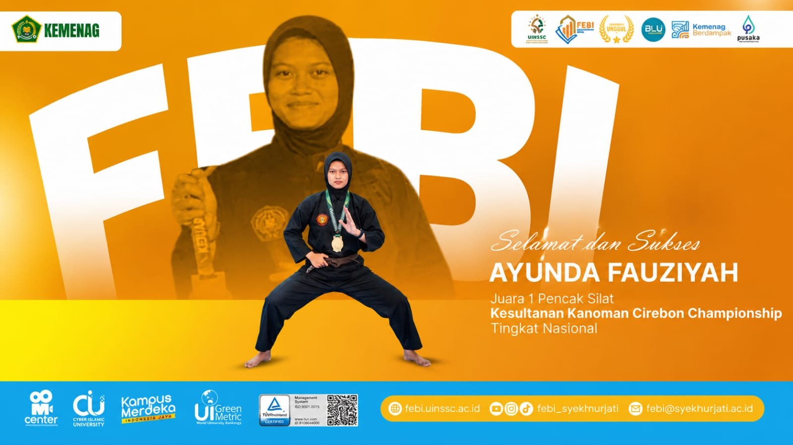 Mahasiswa Ekonomi Syariah Raih Juara 1 Kejuaraan Pencak Silat Tingkat Nasional